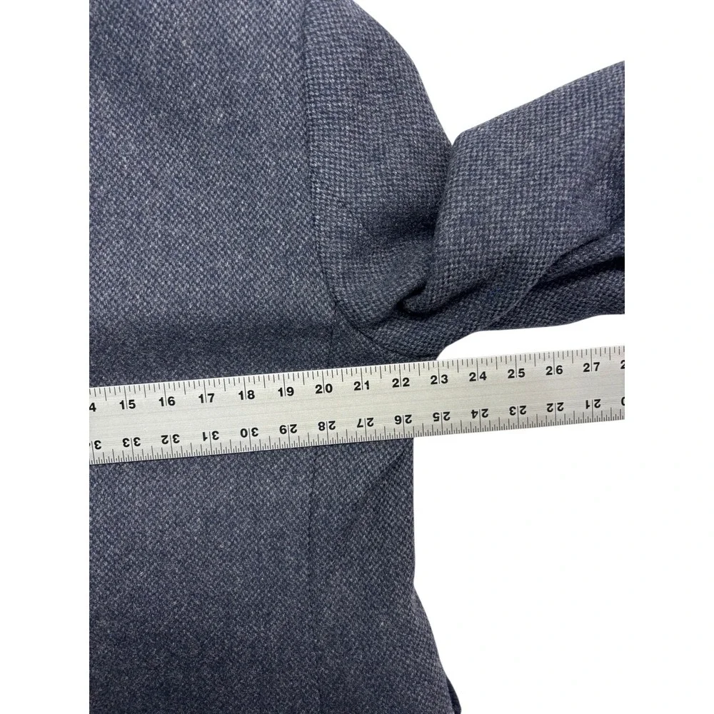vtg Austin Reed 44R Navy English Tweed‎ Blazer Jacket Sport Coat Mohair Alpaca